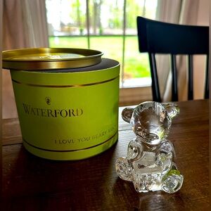 Waterford “I love you beary much” glass bear